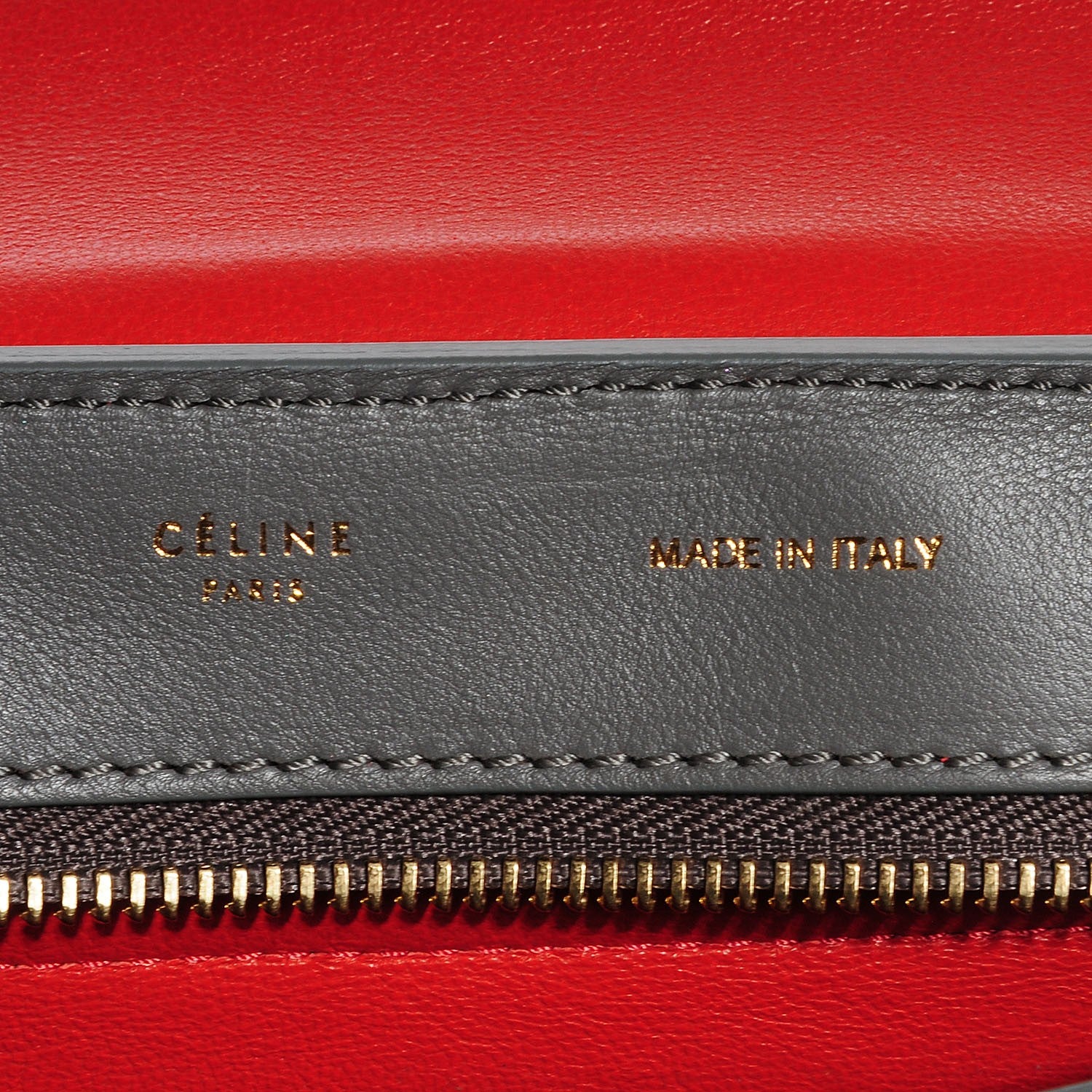 Celine Smooth Calfskin Suede Medium Tri-Color Trapeze Flamingo 6 of 8