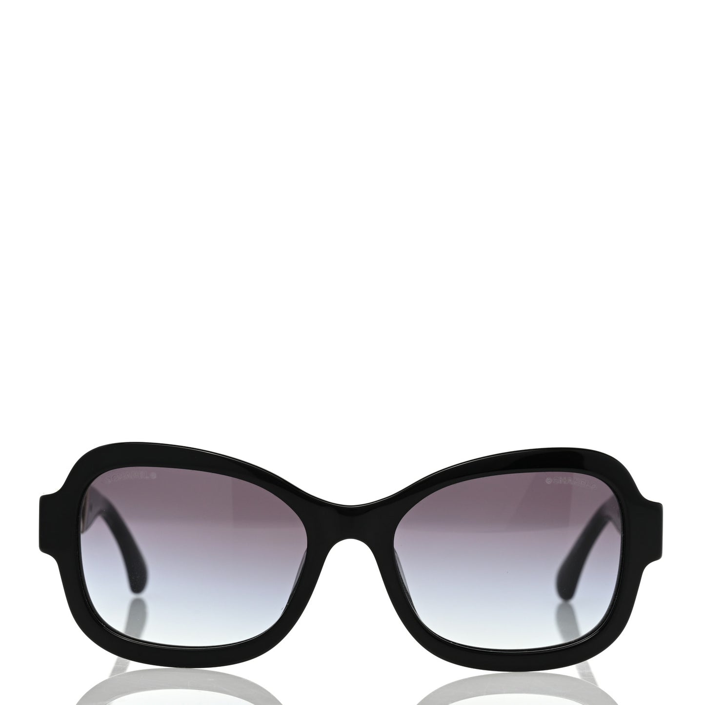 Acetate Chain Sunglasses 5465-Q-A Black