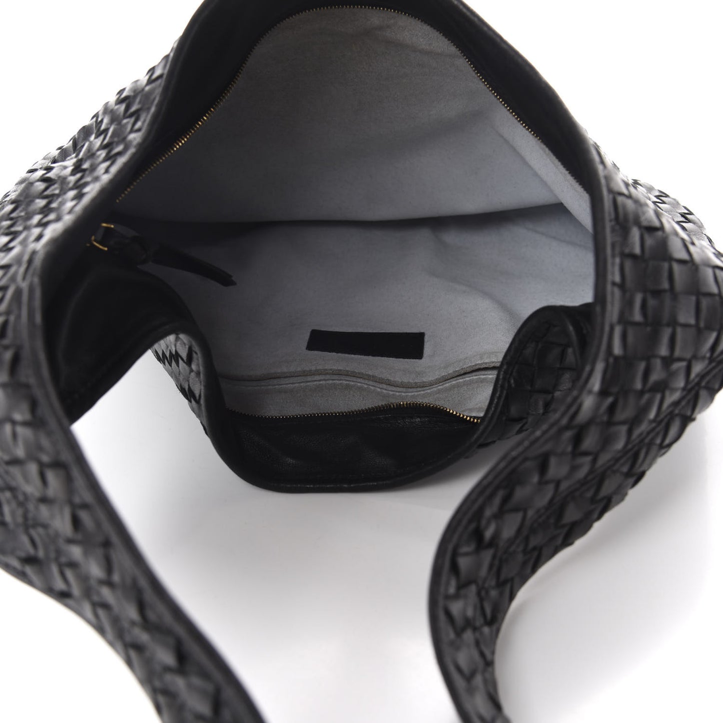 Nappa Intrecciato Shoulder Bag Black