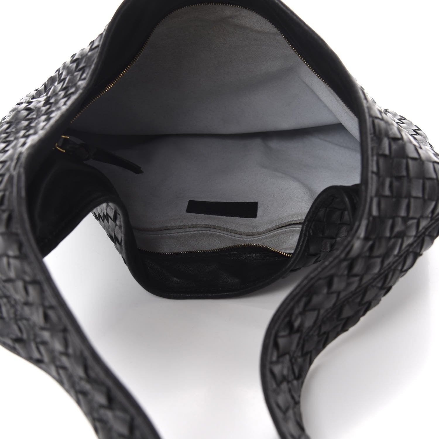 Bottega Veneta Nappa Intrecciato Shoulder Bag Black 5 of 10