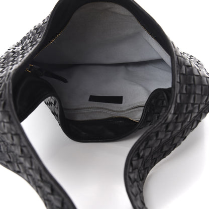 Bottega Veneta Nappa Intrecciato Shoulder Bag Black 5 of 10