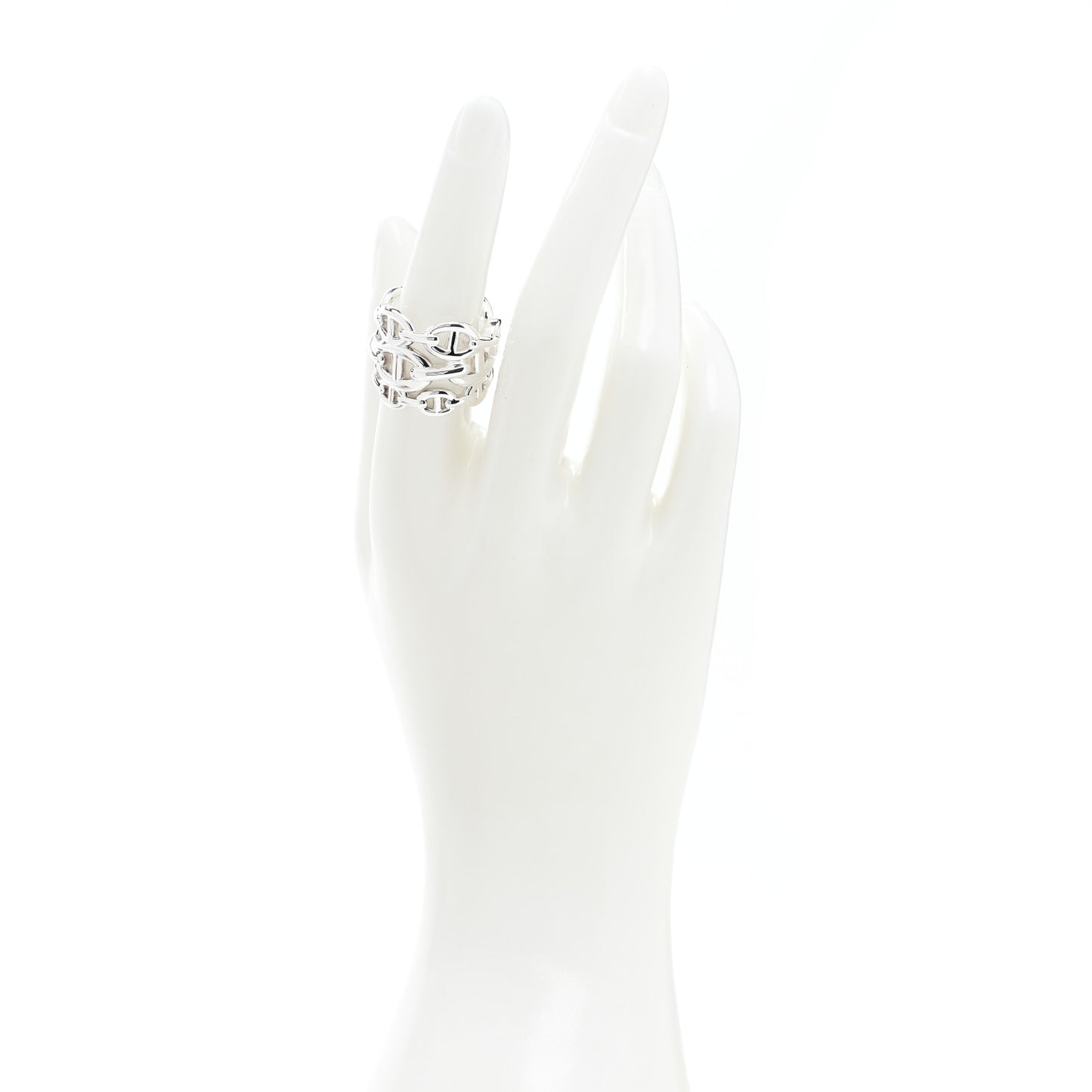 Sterling Silver GM Chaine d'Ancre Enchainee Band Ring 54 7