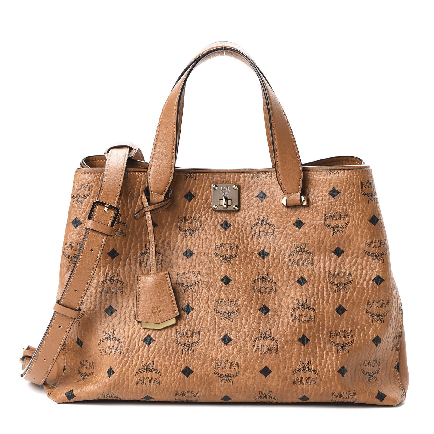 Visetos Large Essential Tote Cognac
