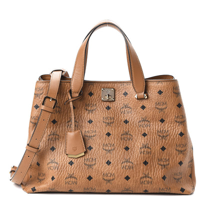 MCM Visetos Large Essential Tote Cognac 1 of 9