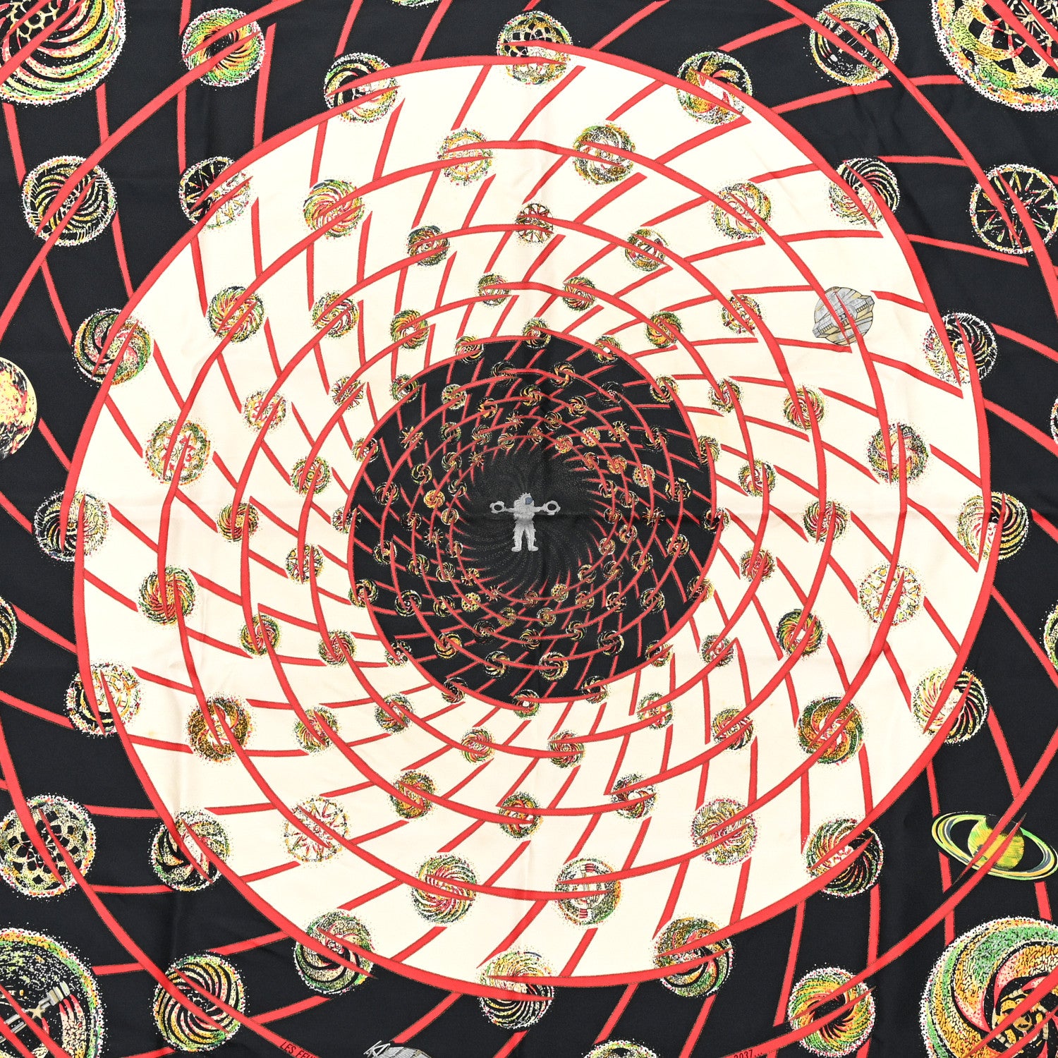 Hermes Silk Les Feux de L'Espace Scarf 90 2 of 6