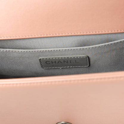 Chanel Lambskin Quilted Medium Boy Flap Light Pink 8 of 10