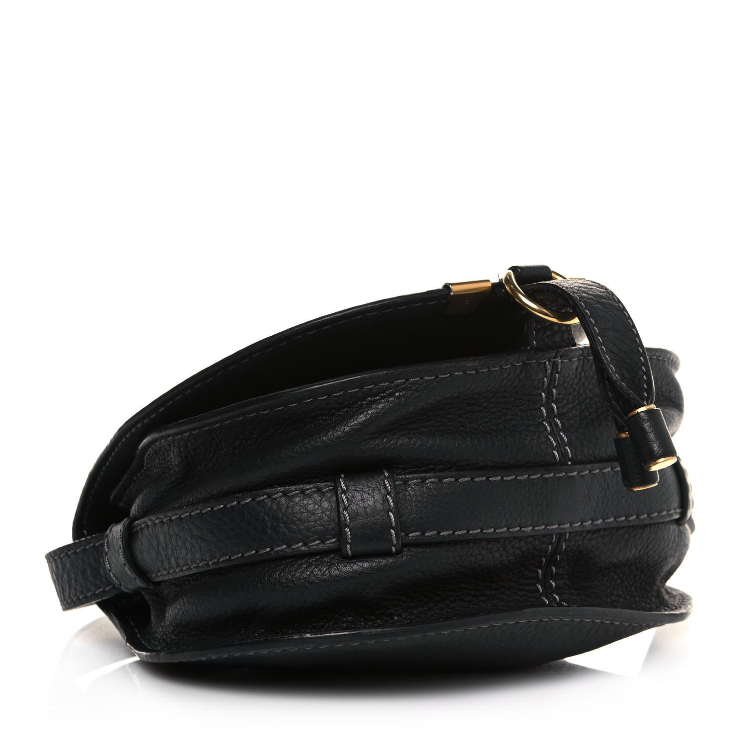 Chloe Calfskin Mini Marcie Round Crossbody Bag Black 4 of 11