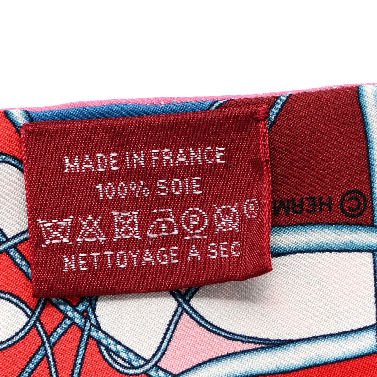 Hermes Silk Coup De Fouet Au Bloc Twilly Rouge Rose Bleu 3 of 4