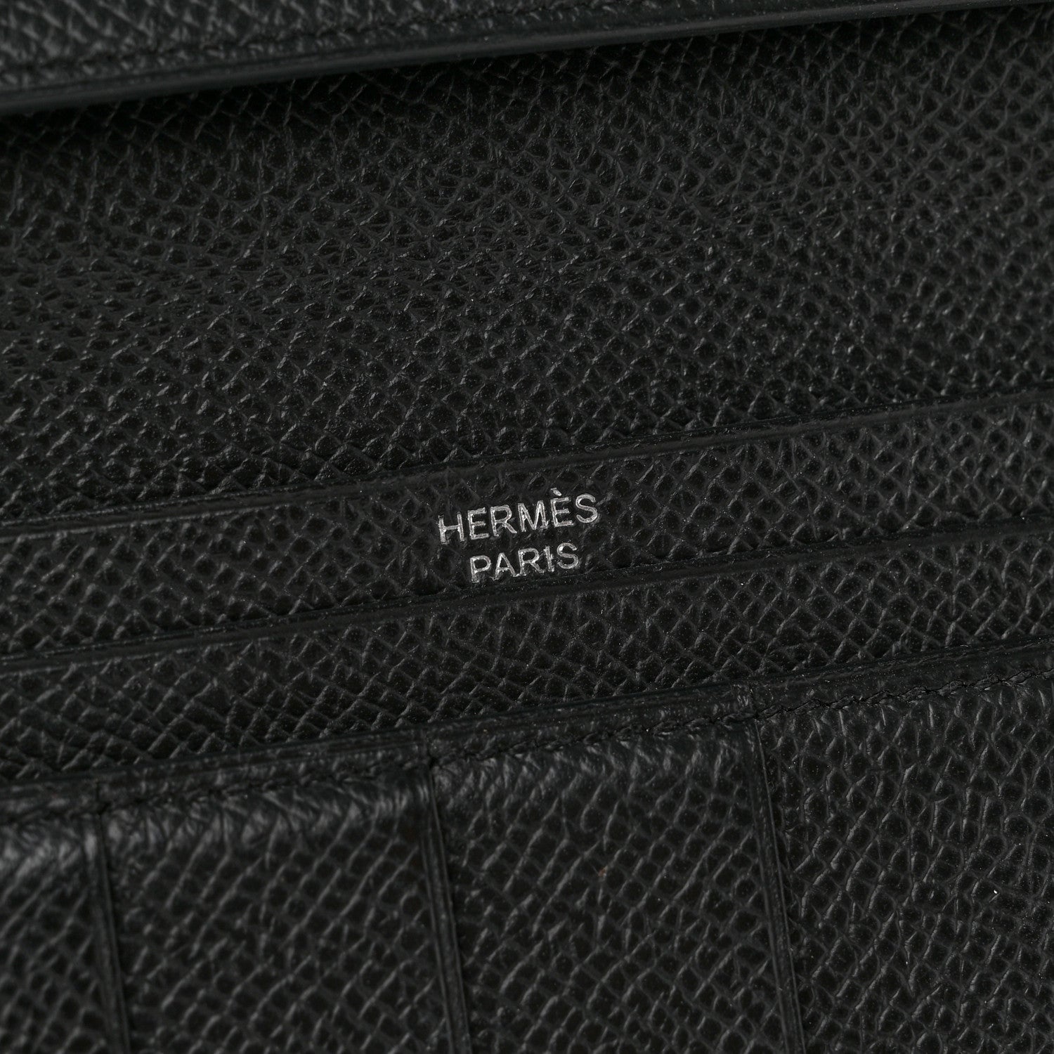 Hermes Epsom Bearn Gusset Wallet Black 6 of 11