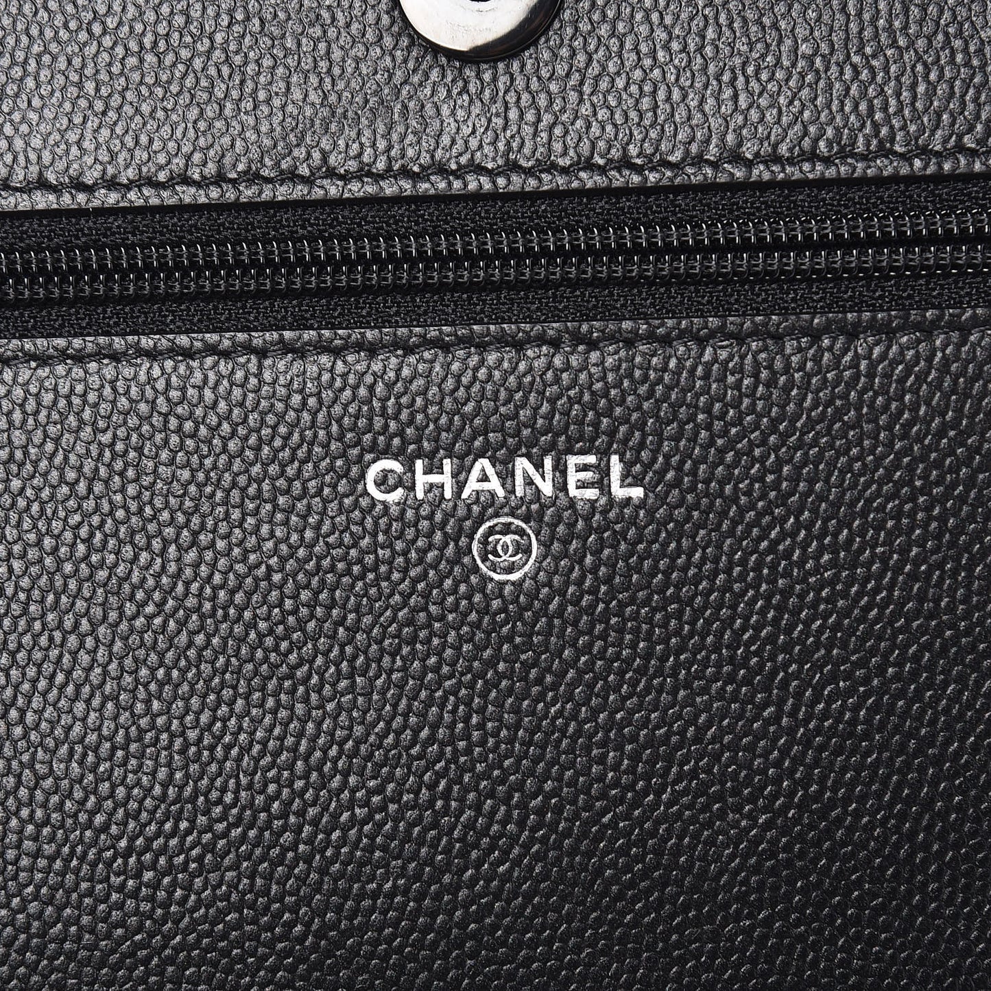 Caviar Quilted Boy Wallet On Chain WOC So Black