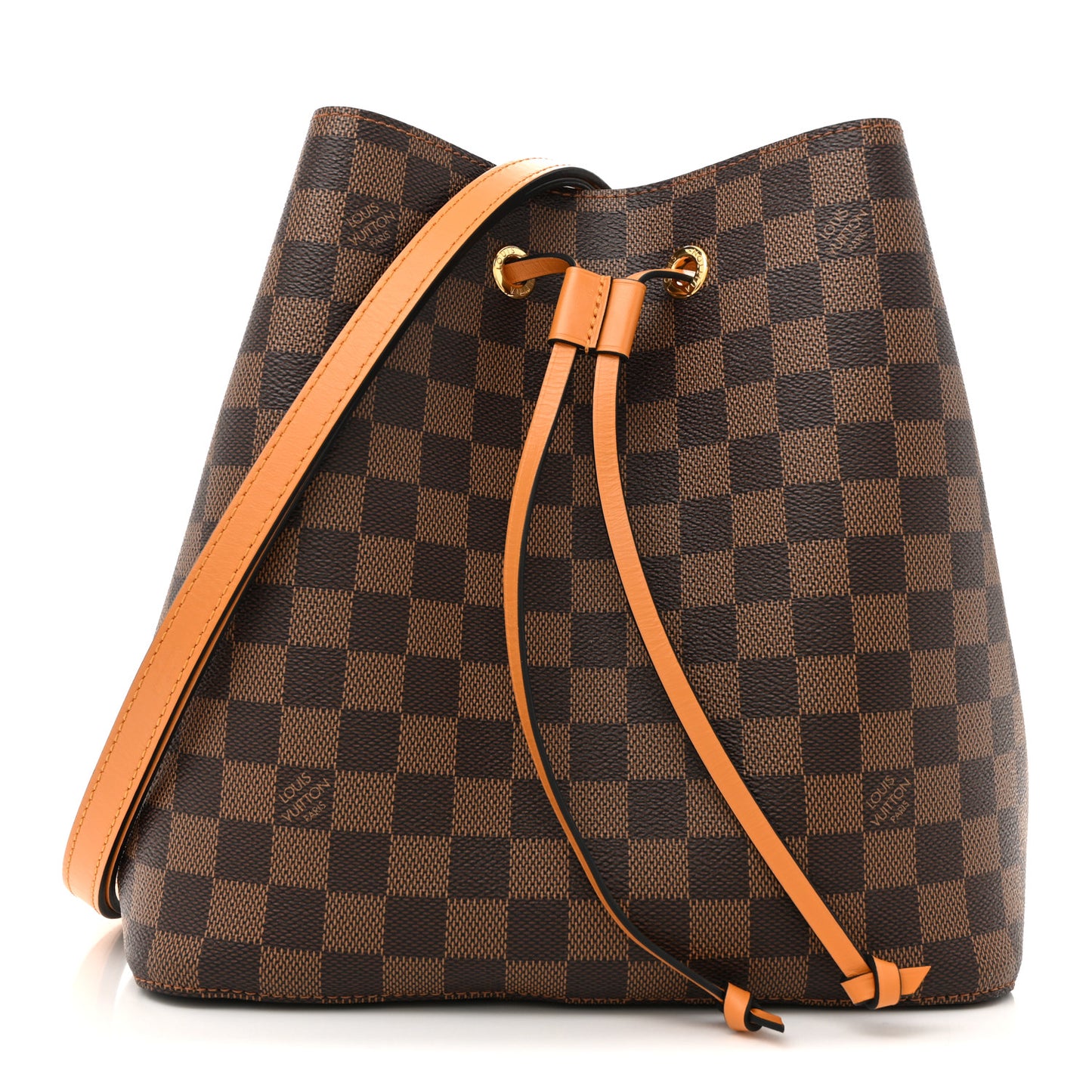 Damier Ebene Neonoe MM Safran