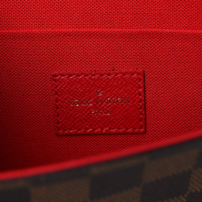 Louis Vuitton Damier Ebene Pochette Felicie Chain Wallet 7 of 15