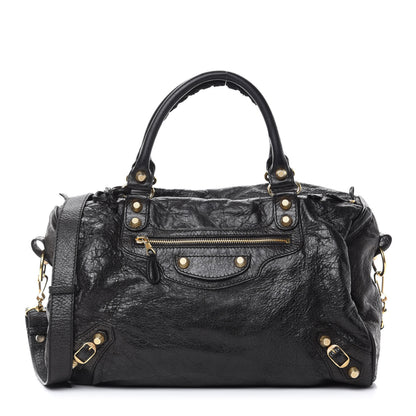 Balenciaga Agneau Giant 12 Gold Hardware Boston Black 3 of 12