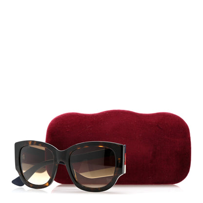 Gucci Acetate Web Oversized Frame Rectangle Sunglasses GG0276S Tortoiseshell 8 of 8