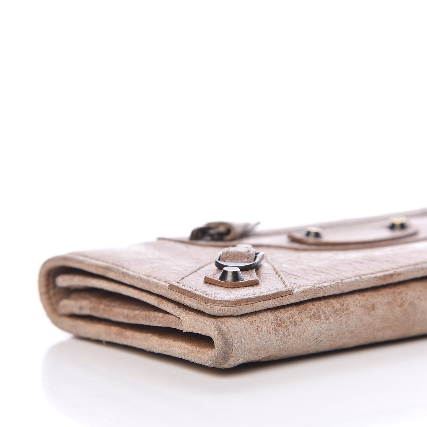 Agneau Classic Hardware Money Wallet Seigle