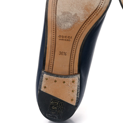 Gucci Malaga Kid Womens Jordaan Loafers 36.5 Blue Agata 8 of 13