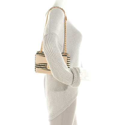 Chanel Jersey Quilted Small Coco Sailor Flap Beige Navy 2 of 10