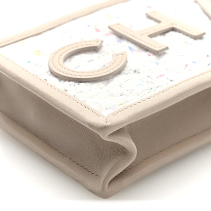 Chanel Tweed PVC Lambskin Clutch With Chain Light Beige 10 of 10