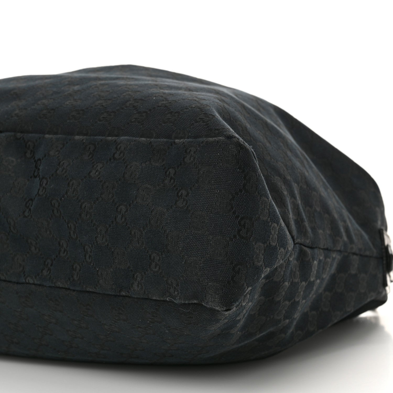 Gucci Monogram Large Horsebit Chain Hobo Black 10 of 15
