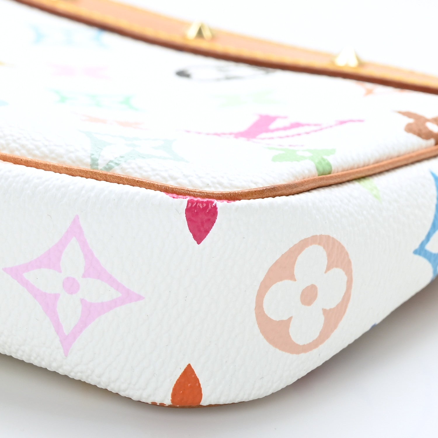 Louis Vuitton Monogram Multicolor Pochette Accessories White 10 of 10