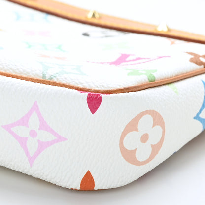 Louis Vuitton Monogram Multicolor Pochette Accessories White 10 of 10
