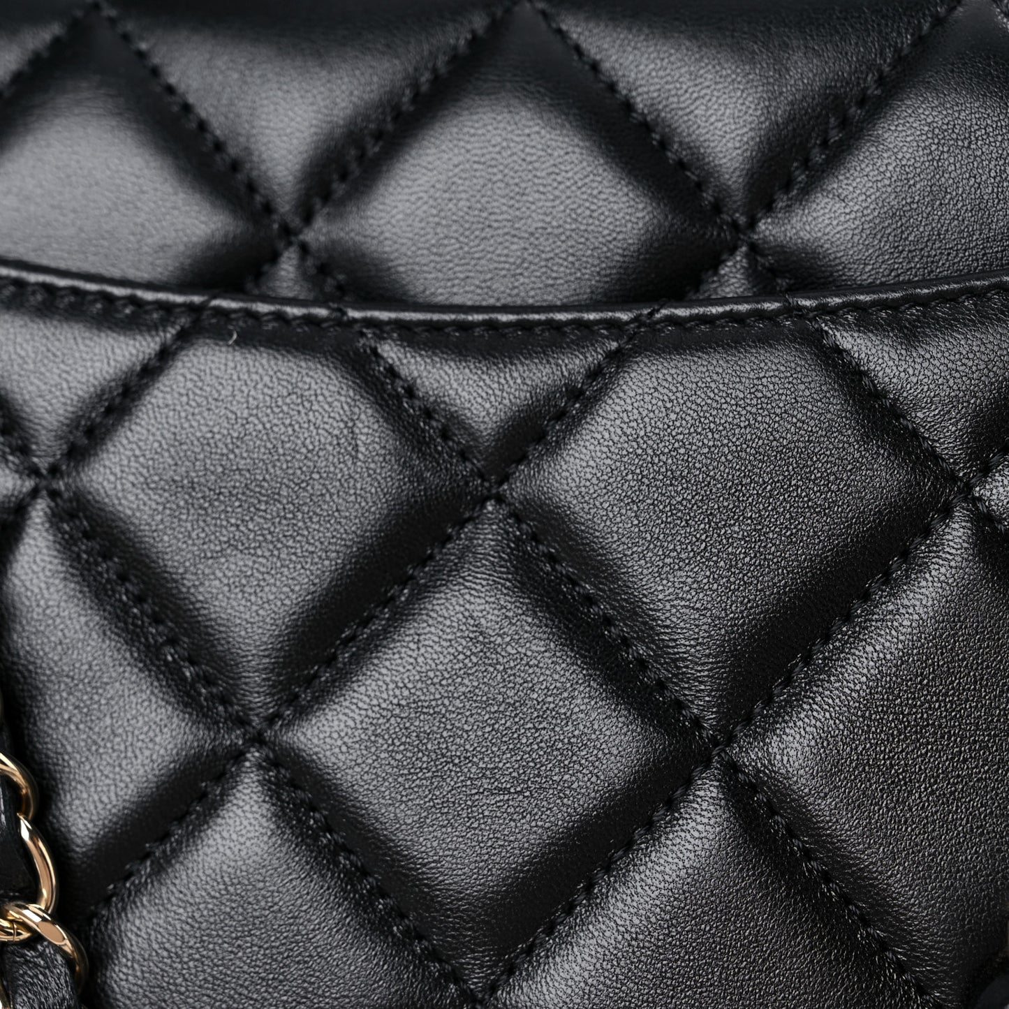 Lambskin Quilted Small Trendy CC Dual Handle Flap Bag Black