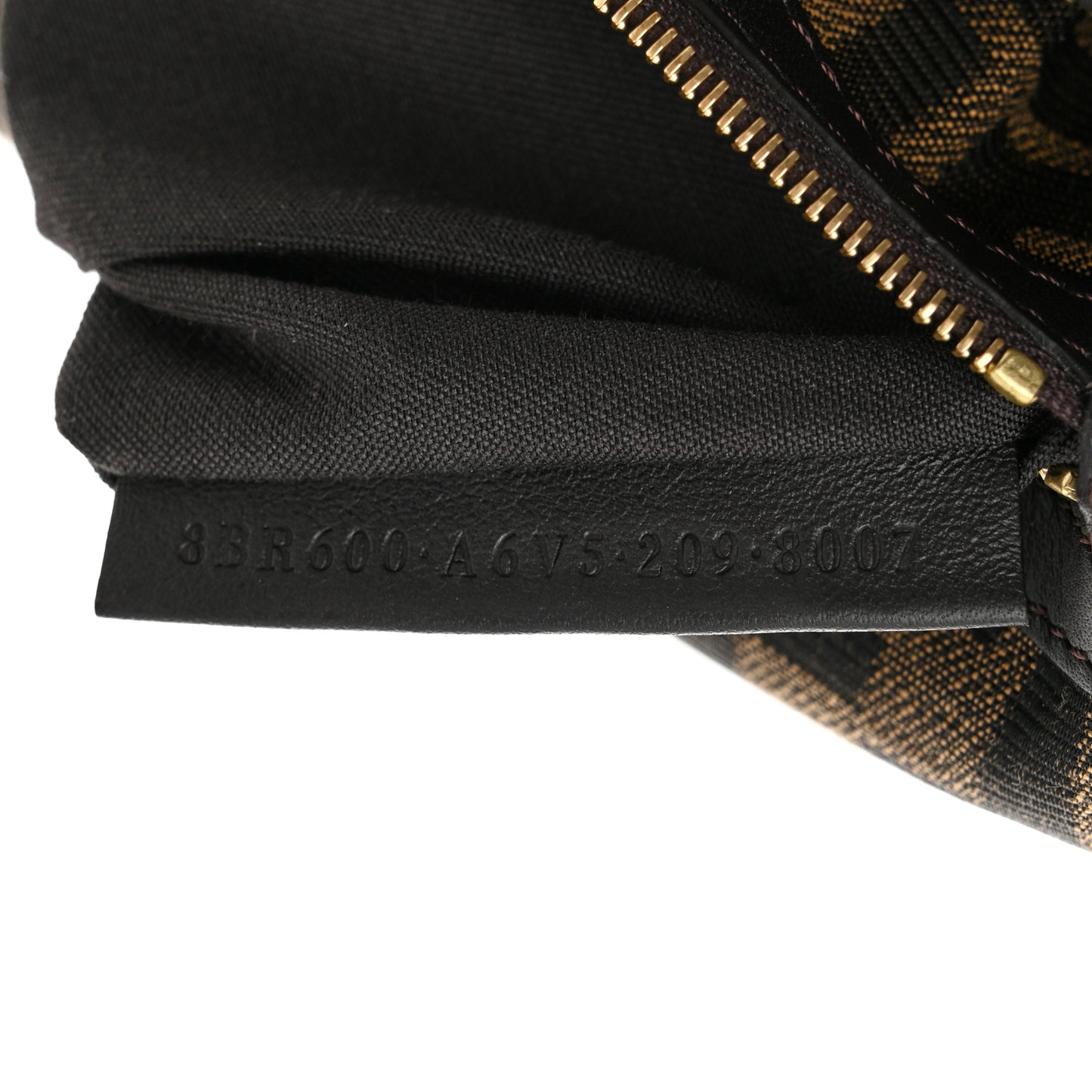 Fabric Jacquard FF 1974 Medium Baguette Tobacco Moro Black