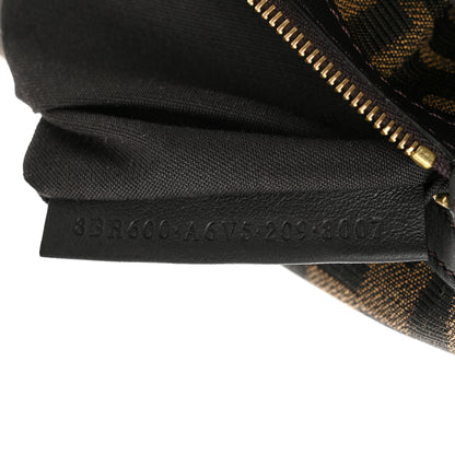 Fendi Fabric Jacquard FF 1974 Medium Baguette Tobacco Moro Black 7 of 10