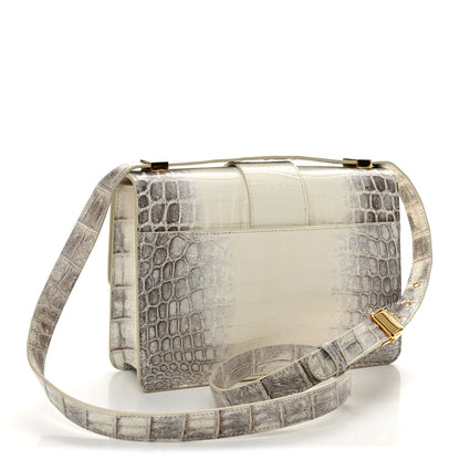 Christian Dior Niloticus Crocodile Himalaya 30 Montaigne Flap Bag Latte 3 of 11