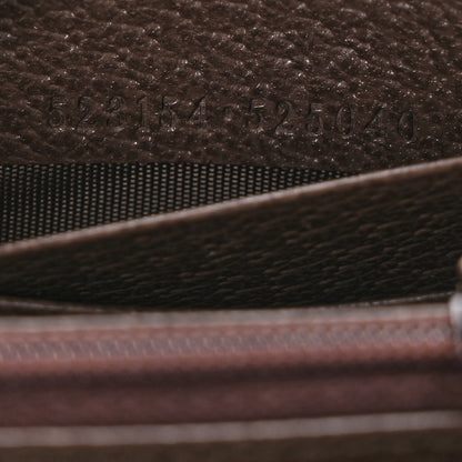 Gucci GG Supreme Monogram Web Ophidia Zip Around Wallet Brown 8 of 11