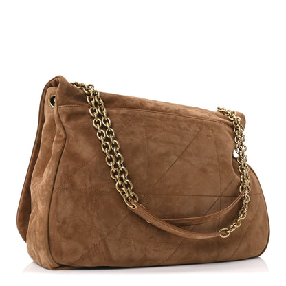 Saint Laurent Suede Matelasse Monogram Large Jamie 4.3 Brown Caramel 3 of 10
