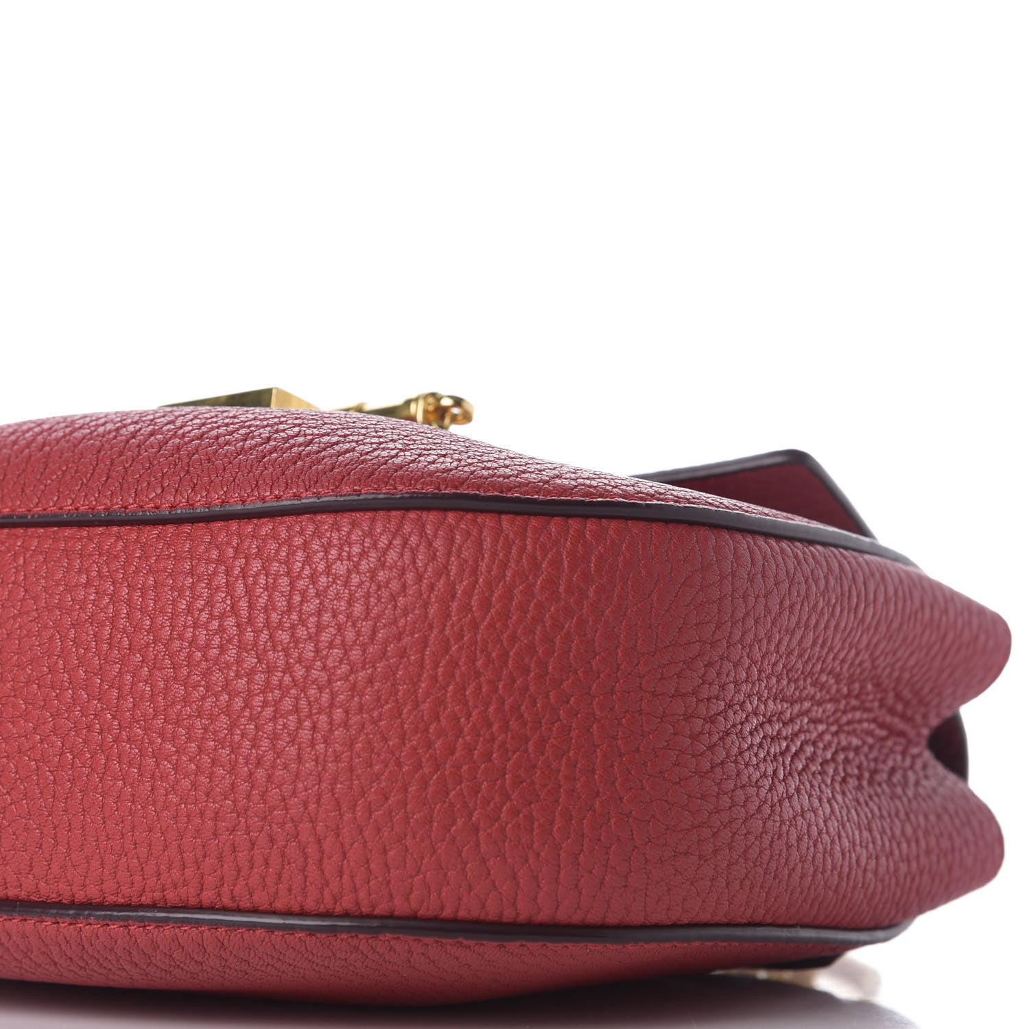 Chloe Grained Lambskin Mini Drew Shoulder Bag Red 7 of 8