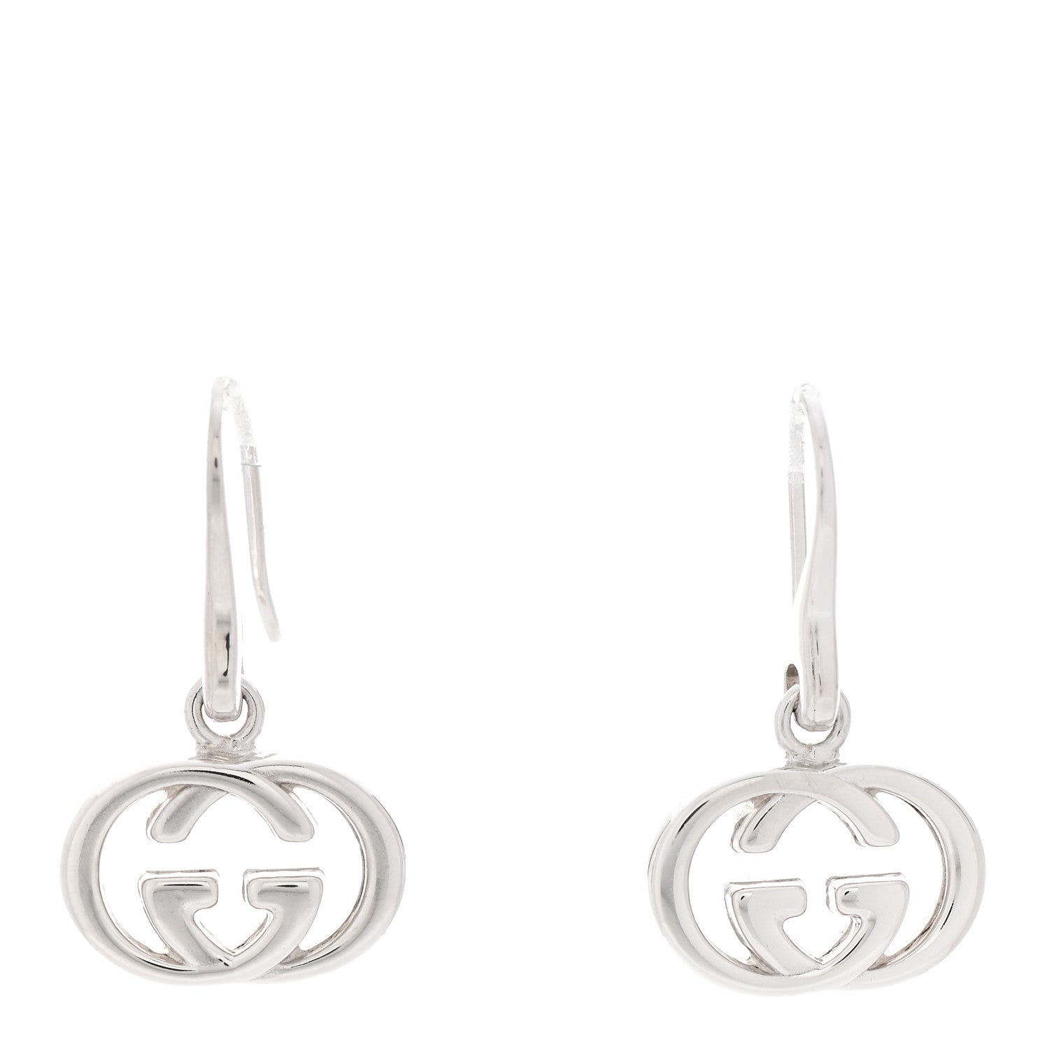 Gucci Sterling Silver Britt Drop Earrings 1 of 6