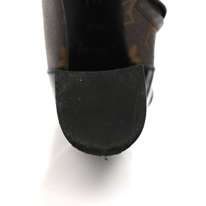 Louis Vuitton Patent Calfskin Monogram Star Trail Ankle Boots 36.5 Black 10 of 26
