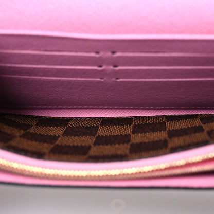 Louis Vuitton Damier Ebene 2022 Christmas Animation London Sarah Wallet Pink 5 of 10