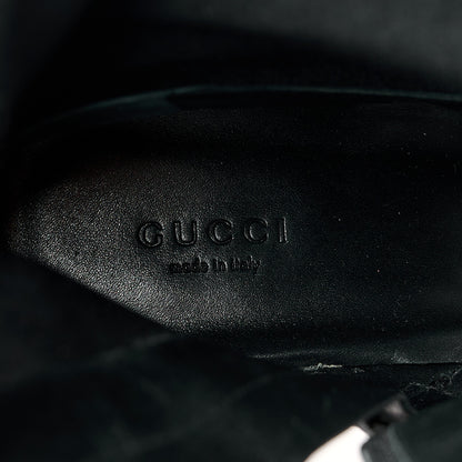Gucci Quentin Nappa Stretch Granada Kid Horsebit 55mm Ankle Boots 41.5 Black 8 of 9