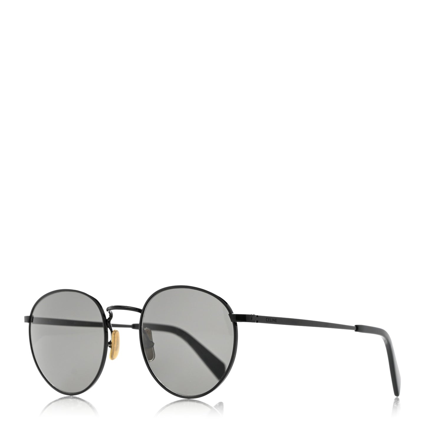 Metal Round Sunglasses CL40100U Black