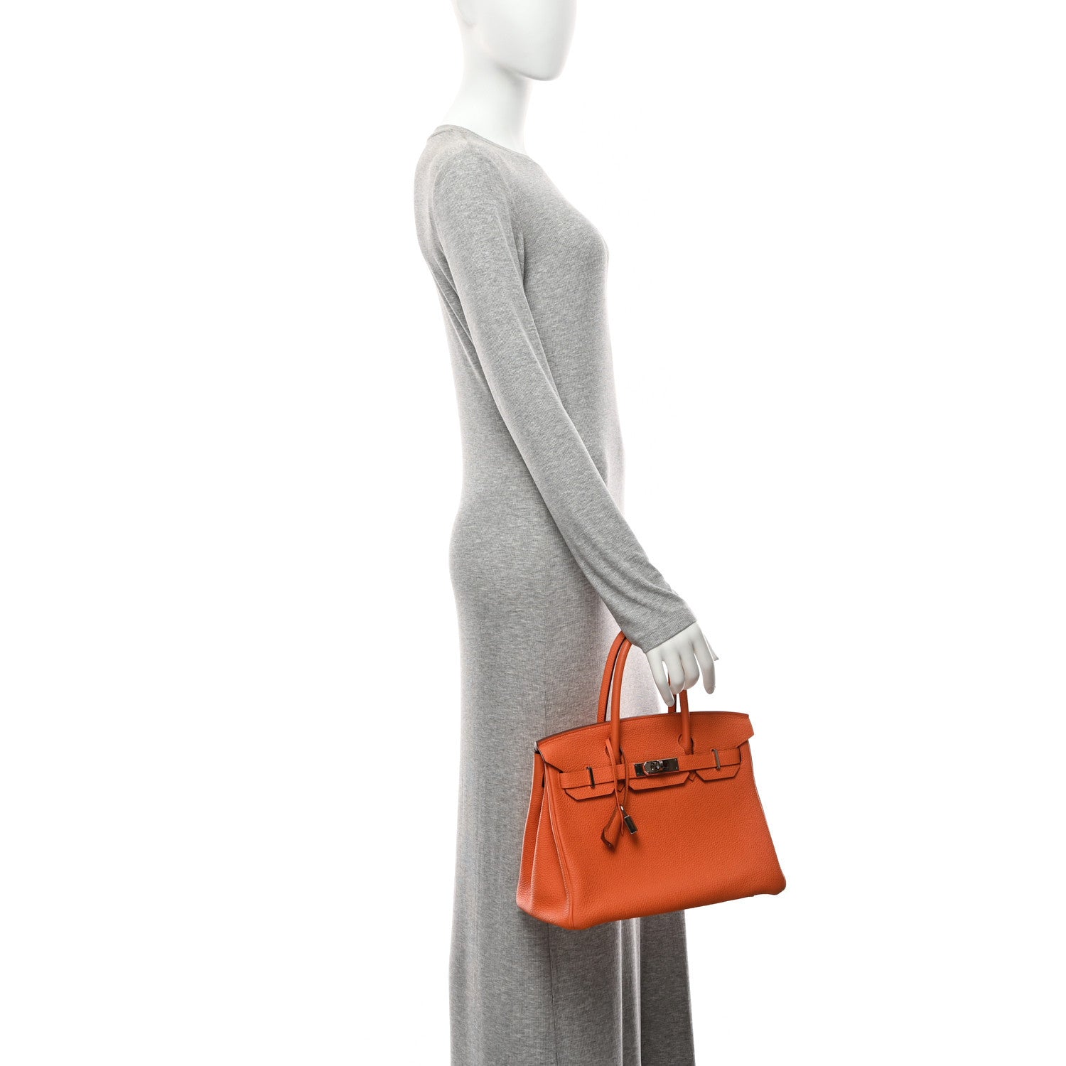 Hermes Togo Birkin 30 Orange 2 of 10