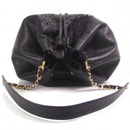 Chanel Vintage Caviar Perforated Drawstring Hobo 6 of 11