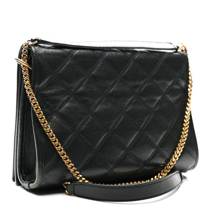Saint Laurent Lambskin Quilted Mini Becky Chain Bag Vert Fonce 14 of 21