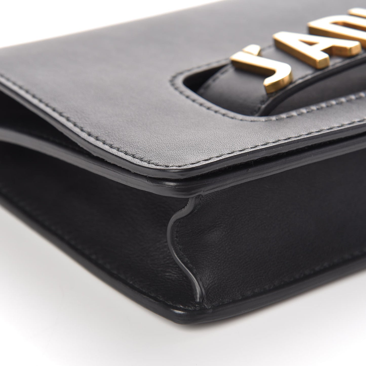 Calfskin J'Adior Chain Flap Bag Black