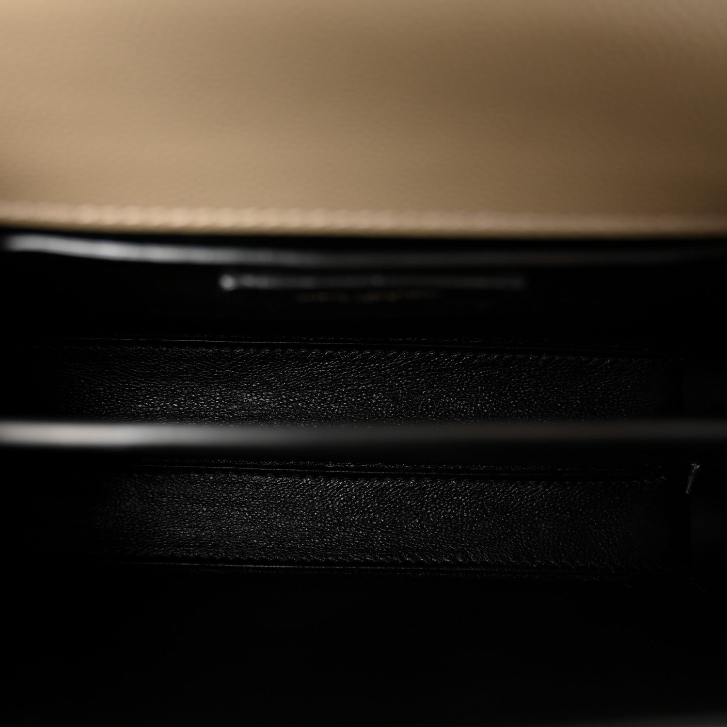 Saint Laurent Grain de Poudre Mini Classic Monogram Cassandra Top Handle Greyish Brown 5 of 9