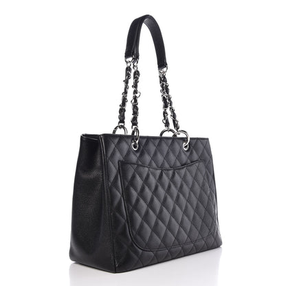Chanel Caviar Quilted Grand Shopping Tote GST Black 3 of 8
