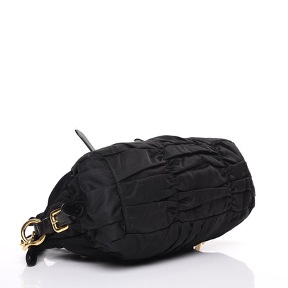 Prada Tessuto Nylon Gaufre Shopping Satchel Black 6 of 12