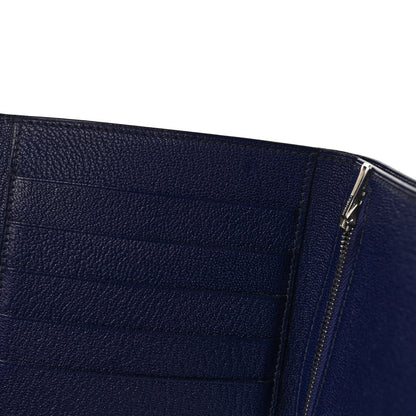 Hermes Chevre Mysore Clic 12 Wallet Bleu Electrique 7 of 8