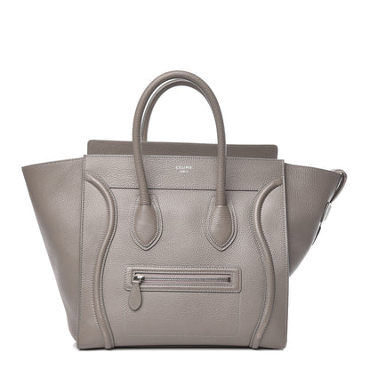 Celine Drummed Calfskin Mini Luggage Souris 1 of 16
