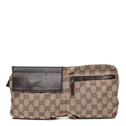 Gucci Monogram Web Belt Bag Dark Brown 1 of 10