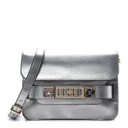 Proenza Schouler New Linosa Mini PS11 Classic Shoulder Bag Silver 1 of 10
