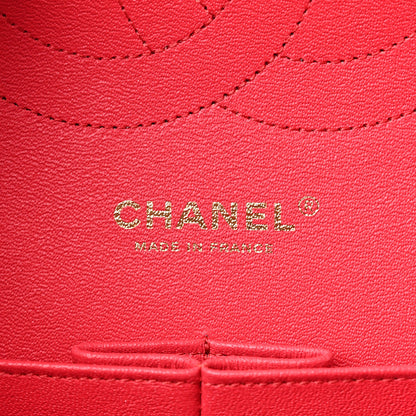 Chanel Lambskin Quilted Jumbo Double Flap Red 5 of 11