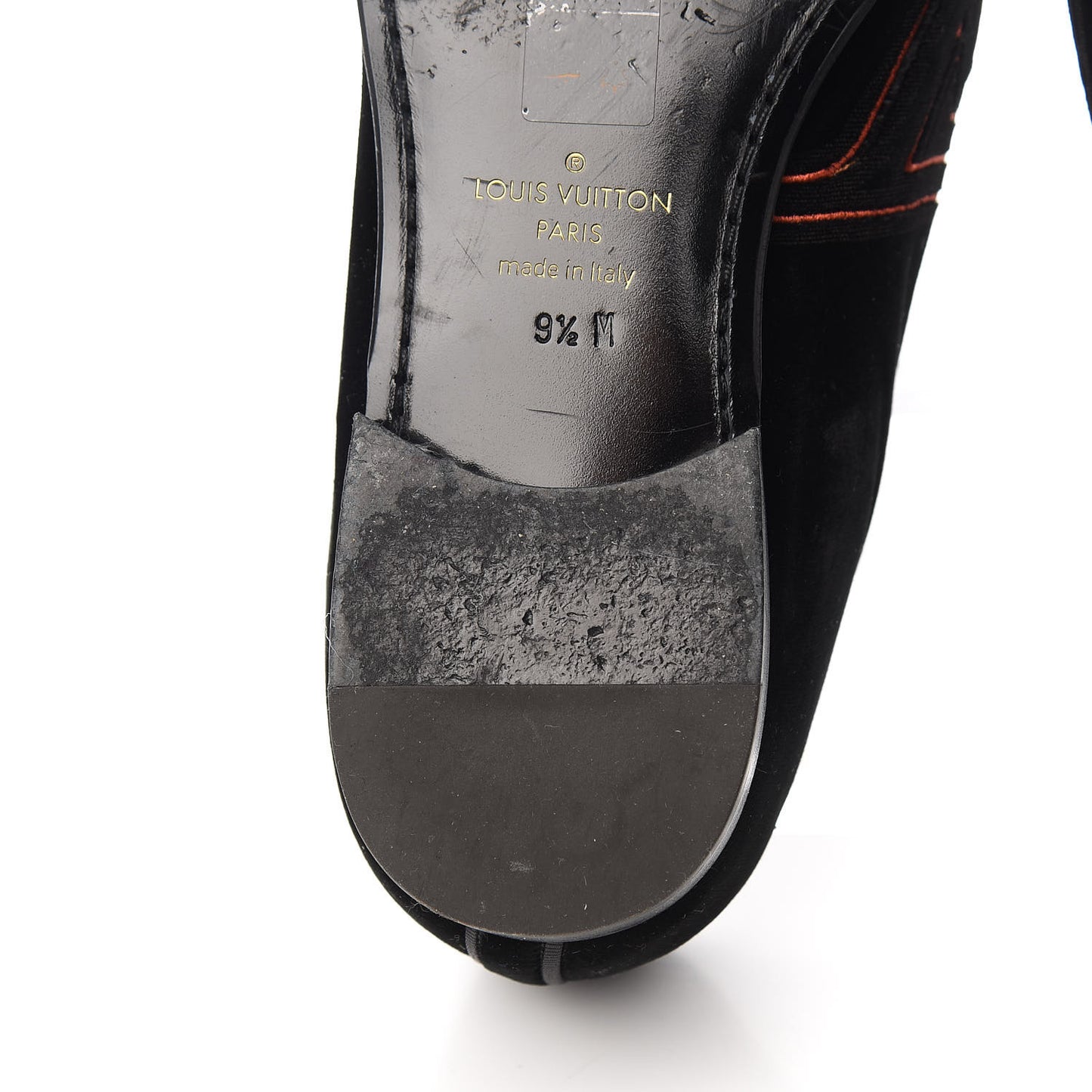 Velvet Upside Down Auteuil Slipper 9.5 Black